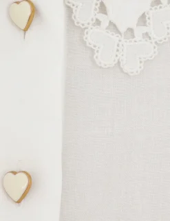 Crush Ramie Embroidered Shirt