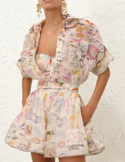 Crush Rolled Sleeve Shirt