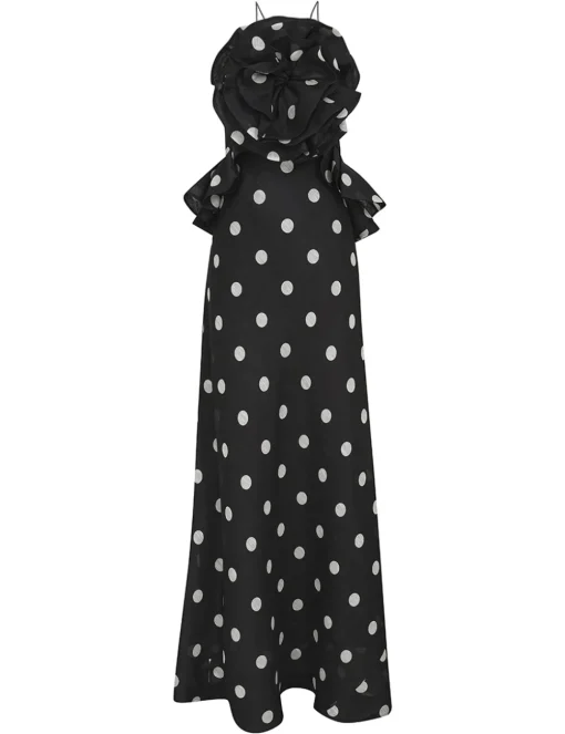 Crush Ruffle Halter Maxi Dress