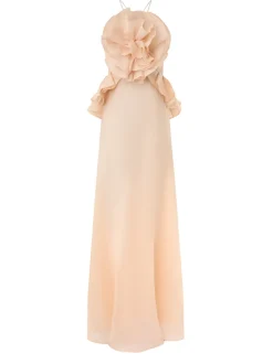 Crush Ruffle Halter Maxi Dress