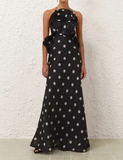 Crush Ruffle Halter Maxi Dress