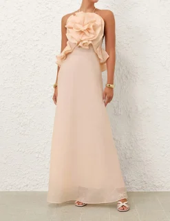 Crush Ruffle Halter Maxi Dress