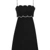 Crush Scalloped Mini Dress