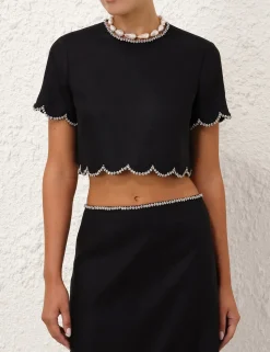 Crush Scalloped Top