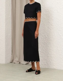 Crush Scalloped Top