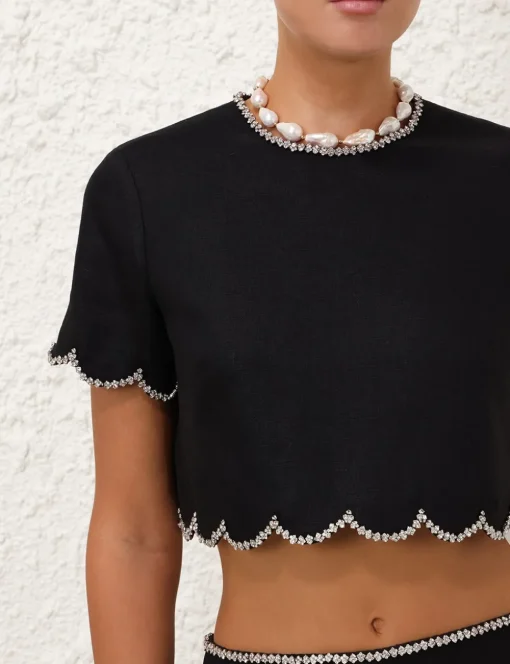 Crush Scalloped Top