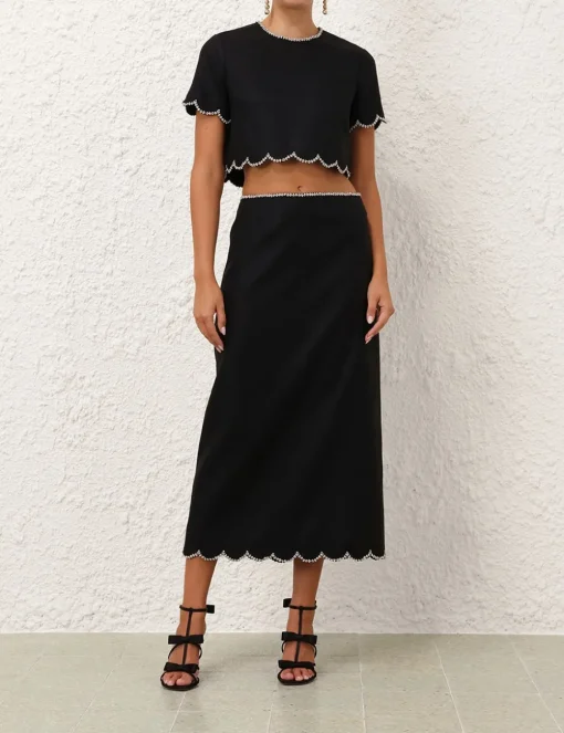 Crush Scalloped Top