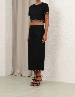 Crush Scalloped Top