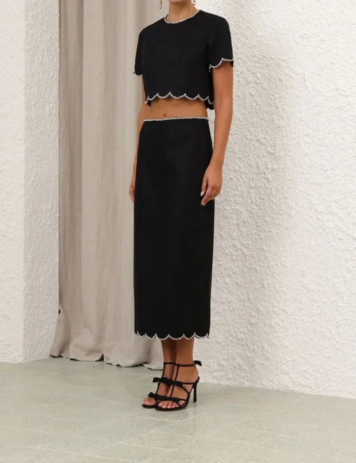 Crush Scalloped Top