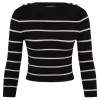 Crush Stripe Cropped Top