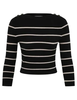 Crush Stripe Cropped Top