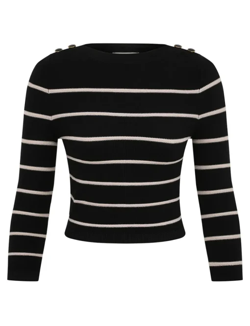 Crush Stripe Cropped Top
