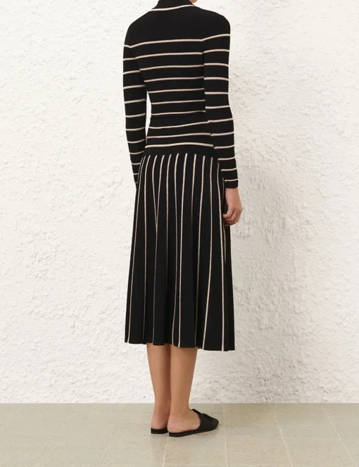 Crush Stripe Long Sleeve Polo