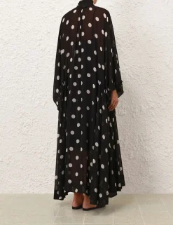 Crush Tie Neck Billow Dress