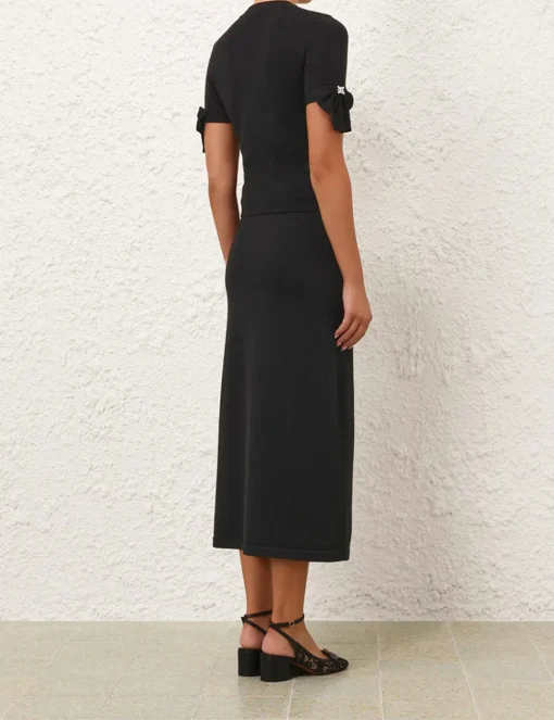 Crush Tube Midi Skirt