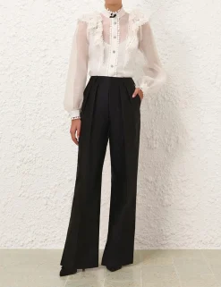 Crush Tuck Wide Leg Pant