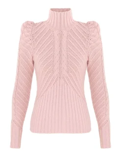 Crush Turtleneck Cable Sweater