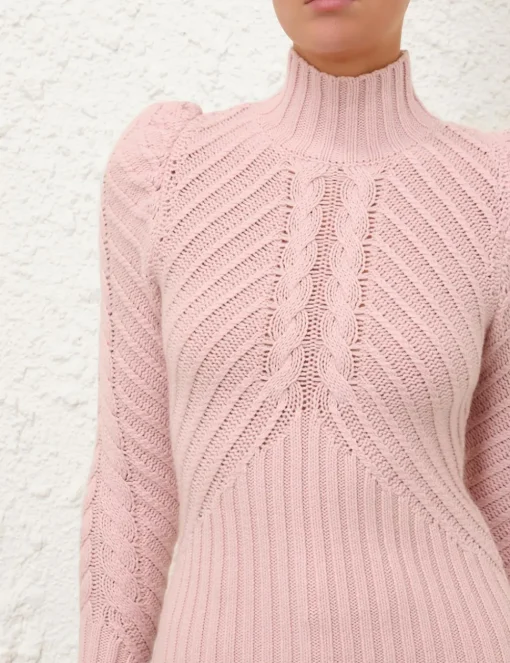 Crush Turtleneck Cable Sweater