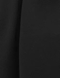 Crush Twill Tie Neck Blouse