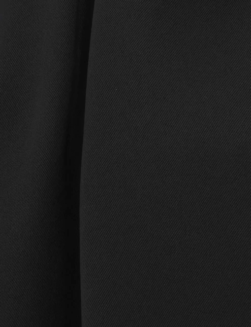 Crush Twill Tie Neck Blouse