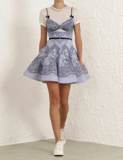 Crush Twist Front Mini Dress