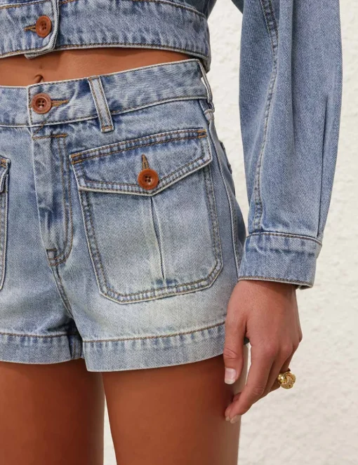 Denim Mini Short