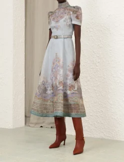 Eden Belted Midi Dress