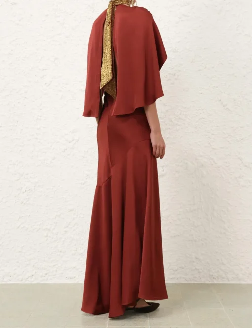 Eden Cascading Midi Dress