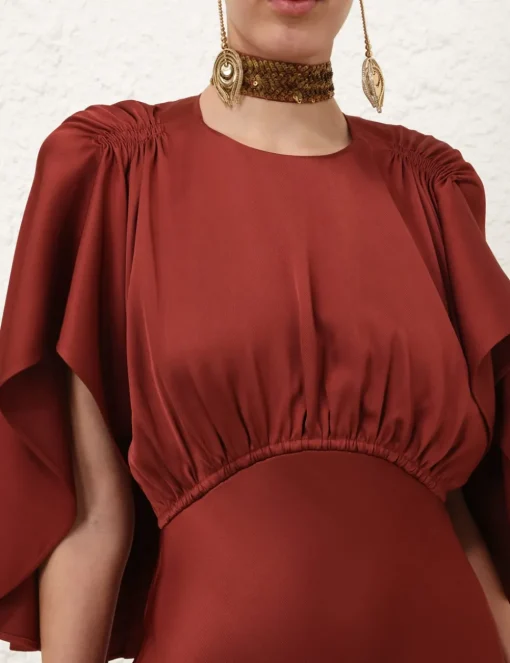 Eden Cascading Midi Dress