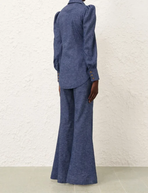 Eden Chambray Flare Pant