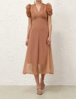 Eden Gather Sleeve Midi