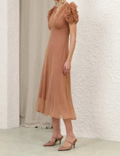 Eden Gather Sleeve Midi