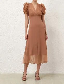 Eden Gather Sleeve Midi