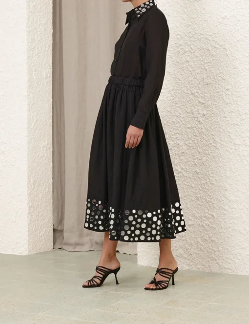Eden Mirror Midi Skirt