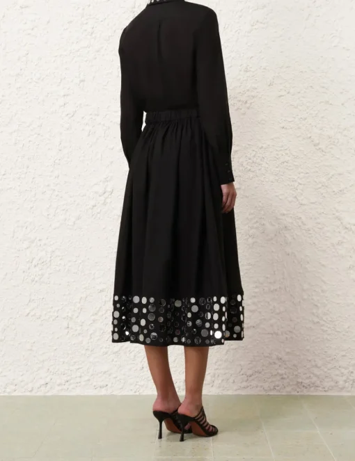 Eden Mirror Midi Skirt