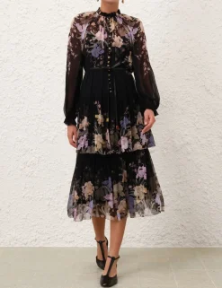 Eden Tiered Midi Dress