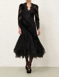 Eden V Neck Spliced Gown