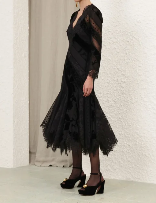 Eden V Neck Spliced Gown