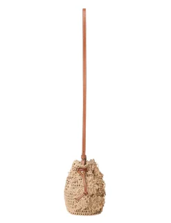 Floral Raffia Cross Body