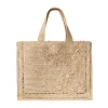 Floral Raffia Tote