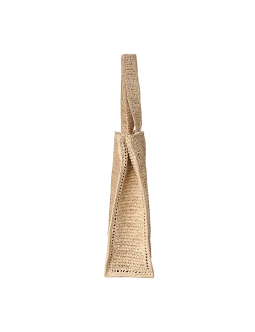 Floral Raffia Tote