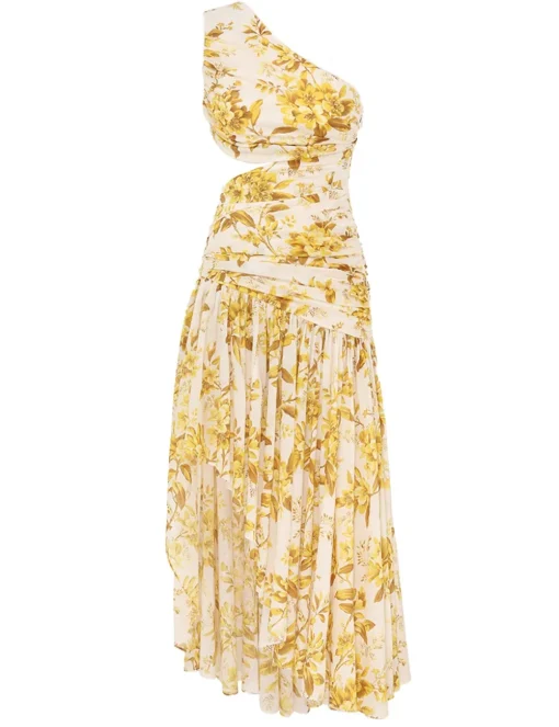 Golden Asymmetric Dress