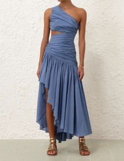 Golden Asymmetric Dress