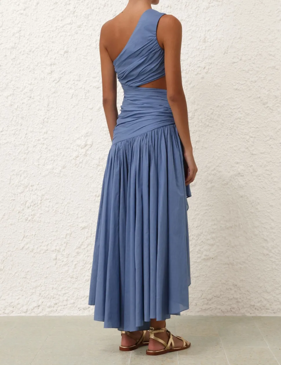 Golden Asymmetric Dress