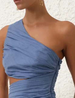 Golden Asymmetric Dress