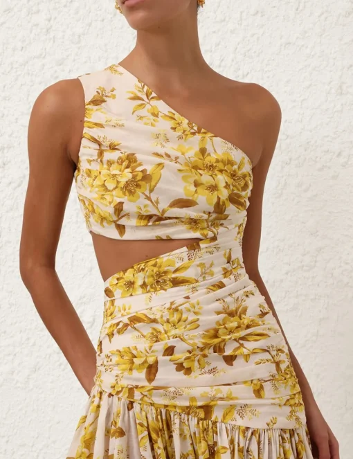 Golden Asymmetric Dress