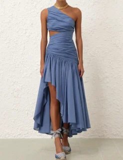 Golden Asymmetric Dress