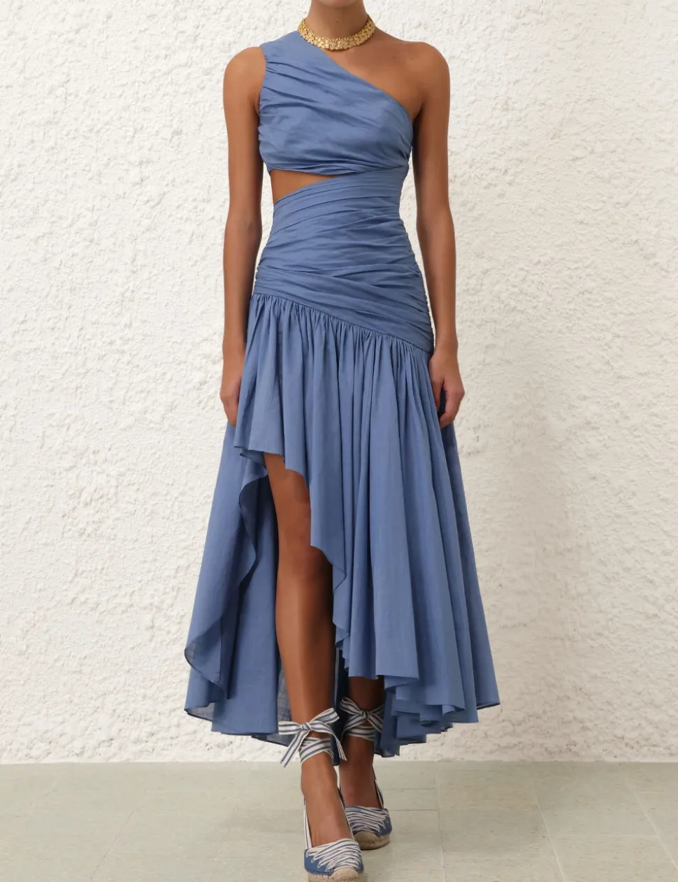 Golden Asymmetric Dress