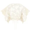 Golden Crochet Lace Top