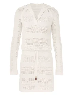 Golden Hooded Mini Dress